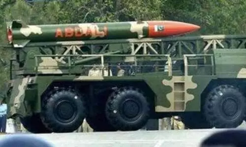 പാകിസ്താൻ ബാലിസ്റ്റിക് മിസൈൽ പരീക്ഷിച്ചു; 450 കിലോമീറ്റർ ദൂരപരിധിയുണ്ടെന്ന് അവകാശവാദം