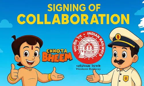 പൊതുജന ബോധവത്കരണത്തിന് ഛോട്ടാ ഭീമിനെ കൂട്ടുപിടിച്ച് വെസ്റ്റേൺ റെയിൽവേ