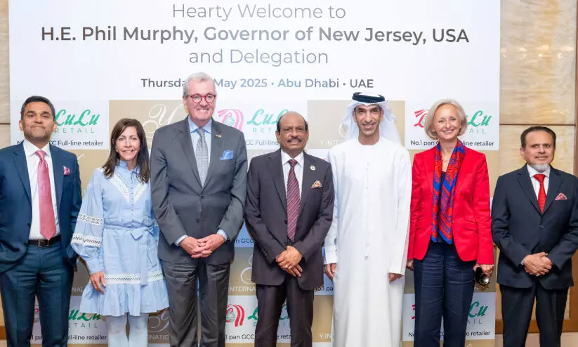 ന്യൂ ജഴ്സി ഗവർണർക്ക് അബൂദബിയിൽ സ്വീകരണം ന്യൂ ജഴ്സി ഗവർണർക്ക് അബൂദബിയിൽ സ്വീകരണം