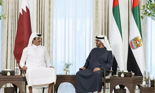 യു.എ.ഇ പ്രസിഡന്‍റും ഖത്തർ അമീറും കൂടിക്കാഴ്ച നടത്തി