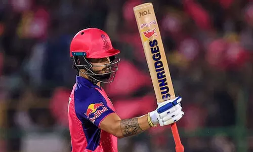 ഈഡൻ ഗാർഡൻസിൽ തീപടർത്തി പരാഗ്, പിറന്നത് പുതുചരിത്രം; ഐ.പി.എല്ലിൽ തുടർച്ചയായി ആറു സിക്സുകൾ നേടുന്ന ആദ്യതാരം