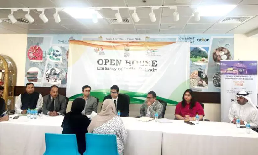 ഓ​പ​ൺ ഹൗ​സ് സം​ഘ​ടി​പ്പി​ച്ച് ഇ​ന്ത്യ​ൻ എം​ബ​സി