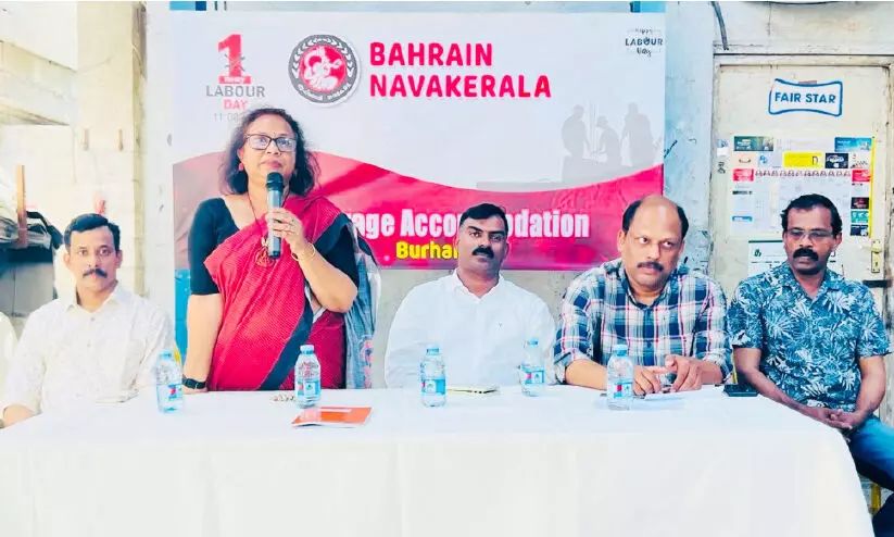 ബ​ഹ്‌​റൈ​ൻ ന​വ​കേ​ര​ള തൊ​ഴി​ലാ​ളി ദി​നം തൊ​ഴി​ലാ​ളി​ക​ളോ​ടൊ​പ്പം ആ​ഘോ​ഷി​ച്ചു