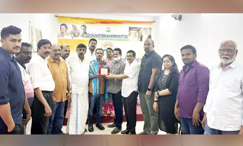 സോ​മ​ൻ നാ​ണു​വി​ന് യാ​ത്ര​യ​യ​പ്പ് ന​ൽ​കി