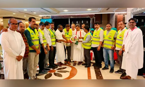 ഹ​ജ്ജ്: ആ​ദ്യ മ​ല​യാ​ളി സം​ഘം മ​ക്ക​യി​ൽ