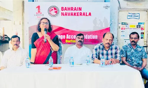 ബ​ഹ്‌​റൈ​ൻ ന​വ​കേ​ര​ള തൊ​ഴി​ലാ​ളി ദി​നം തൊ​ഴി​ലാ​ളി​ക​ളോ​ടൊ​പ്പം ആ​ഘോ​ഷി​ച്ചു