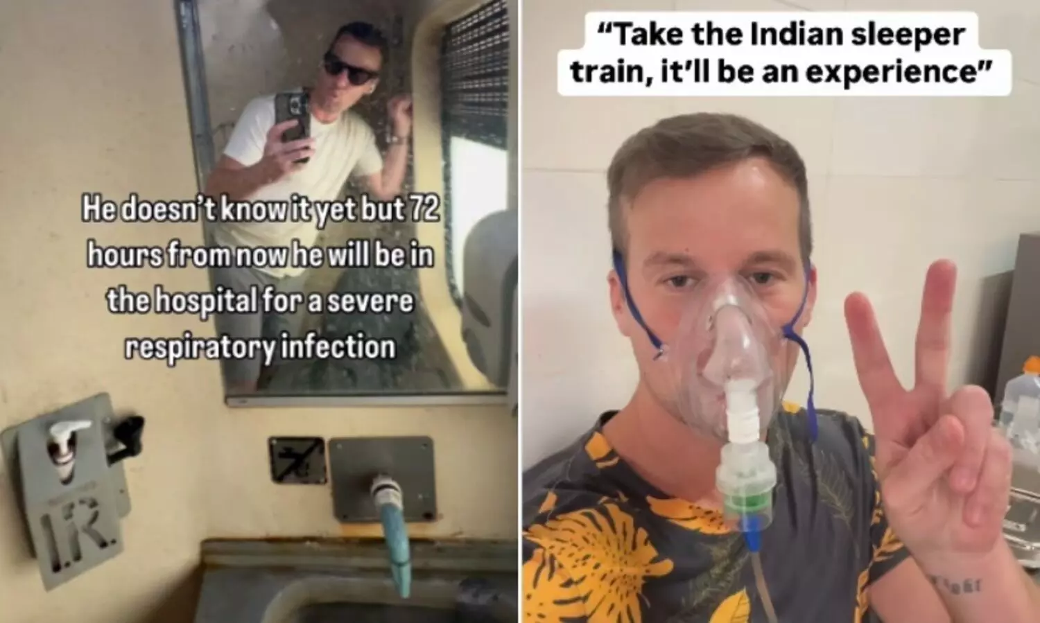 എ.സി കോച്ചിലെ വൃത്തിഹീനമായ ശുചിമുറി, യാത്രക്കു പിന്നാലെ ആശുപത്രിയിൽ; ഇനി ട്രെയിനിൽ കയറില്ലെന്ന് ട്രാവൽ വ്ലോഗർ