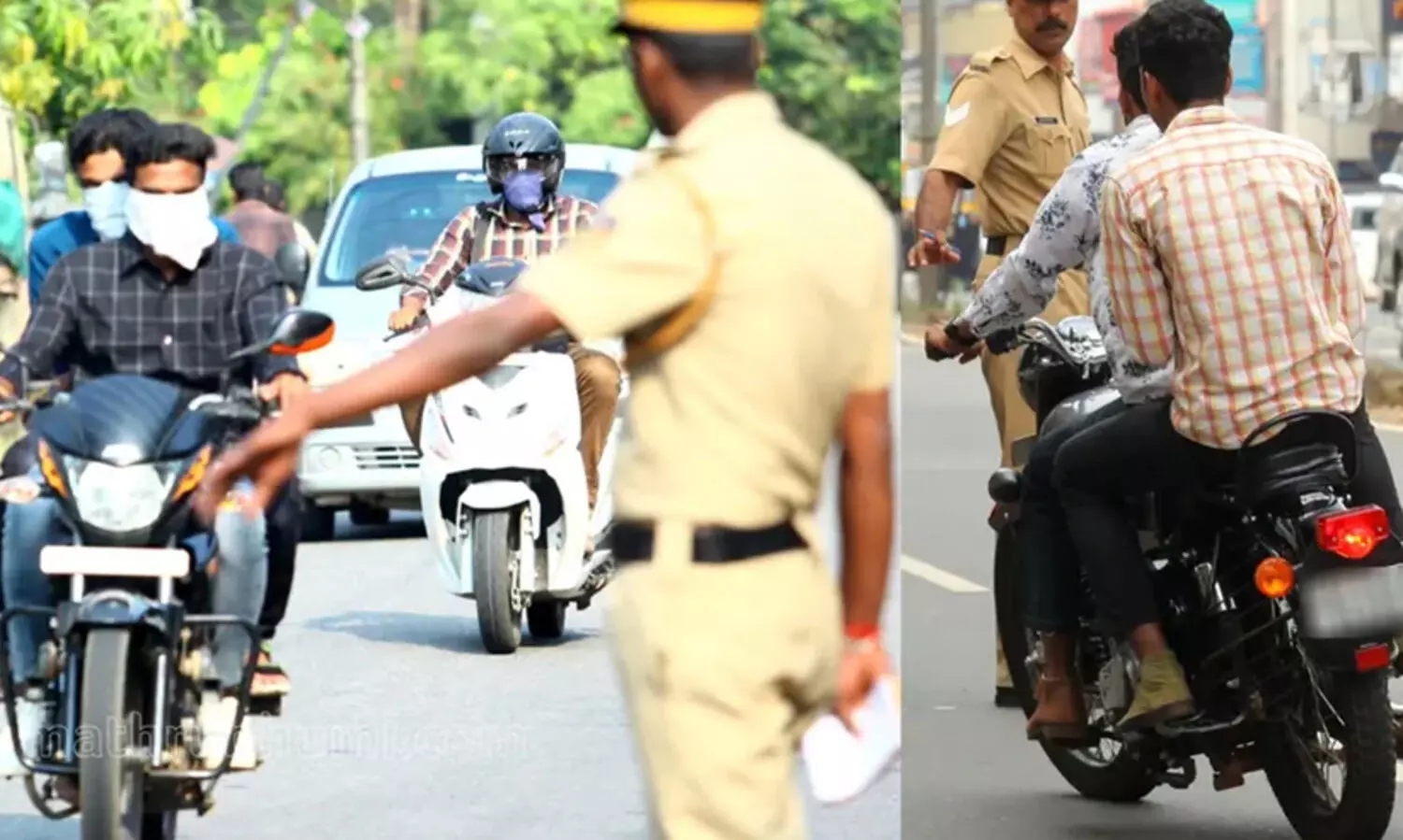നിയമം ലംഘിക്കുന്ന ഫ്രീക്കന്മാർക്ക്​ കെണിയൊരുക്കി ട്രാഫിക് പൊലീസ്