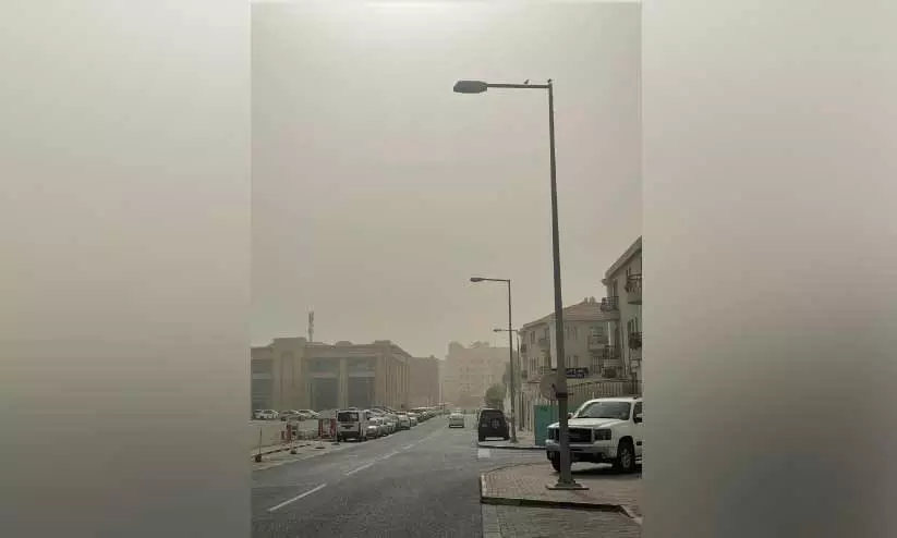 പൊ​ടി​ക്കാ​റ്റ്; ജാ​ഗ്ര​താ നി​ർ​ദേ​ശം