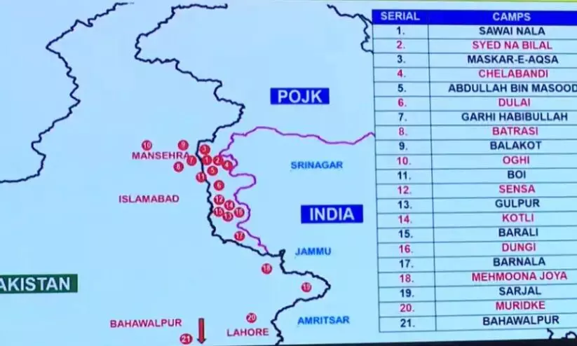 25 മിനിറ്റ് നീണ്ട ദൗത്യം, പ്രയോഗിച്ചത് 24 മിസൈലുകൾ; ചാരമായി ഒമ്പത് ഭീകര കേന്ദ്രങ്ങൾ, കൊല്ലപ്പെട്ടത് 70 ഭീകരർ 25 മിനിറ്റ് നീണ്ട ദൗത്യം, പ്രയോഗിച്ചത് 24 മിസൈലുകൾ; ചാരമായി ഒമ്പത് ഭീകര കേന്ദ്രങ്ങൾ, കൊല്ലപ്പെട്ടത് 70 ഭീകരർ