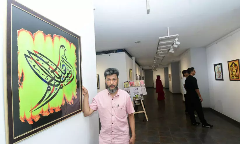 കുഞ്ഞിമുഹമ്മദിന്‍റെ കലിഗ്രഫിക്കുമുന്നിൽ പാർക്കിൻസൻസും തോറ്റു