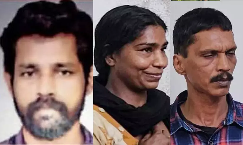 രണ്ടുചാക്കില് തലയില്ലാത്ത ശരീരഭാഗം, പാലത്തിന് സമീപം തലഭാഗം; സന്തോഷിനെ കൊന്നത് കുഞ്ഞുമോളുടെ ഫോണിൽനിന്ന് വിളിച്ചുവരുത്തിയ ശേഷം; ദമ്പതികൾക്ക് ജീവപര്യന്തവും 10 ലക്ഷം പിഴയും രണ്ടുചാക്കില് തലയില്ലാത്ത ശരീരഭാഗം, പാലത്തിന് സമീപം തലഭാഗം; സന്തോഷിനെ കൊന്നത് കുഞ്ഞുമോളുടെ ഫോണിൽനിന്ന് വിളിച്ചുവരുത്തിയ ശേഷം; ദമ്പതികൾക്ക് ജീവപര്യന്തവും 10 ലക്ഷം പിഴയും