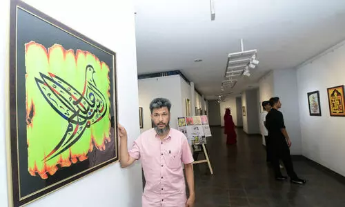 കുഞ്ഞിമുഹമ്മദിന്‍റെ കലിഗ്രഫിക്കുമുന്നിൽ പാർക്കിൻസൻസും തോറ്റു