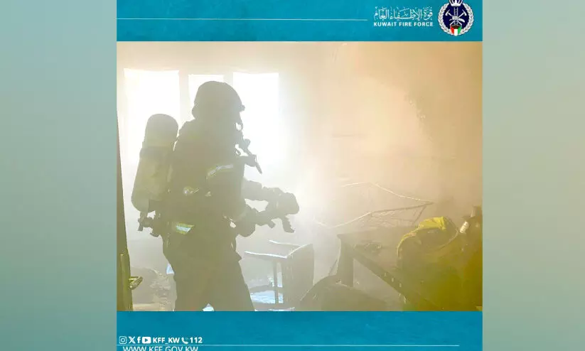 സാ​ൽ​മി​യ​യി​ൽ അ​പ്പാ​ർ​ട്മെ​ന്റി​ൽ തീ​പി​ടി​ത്തം