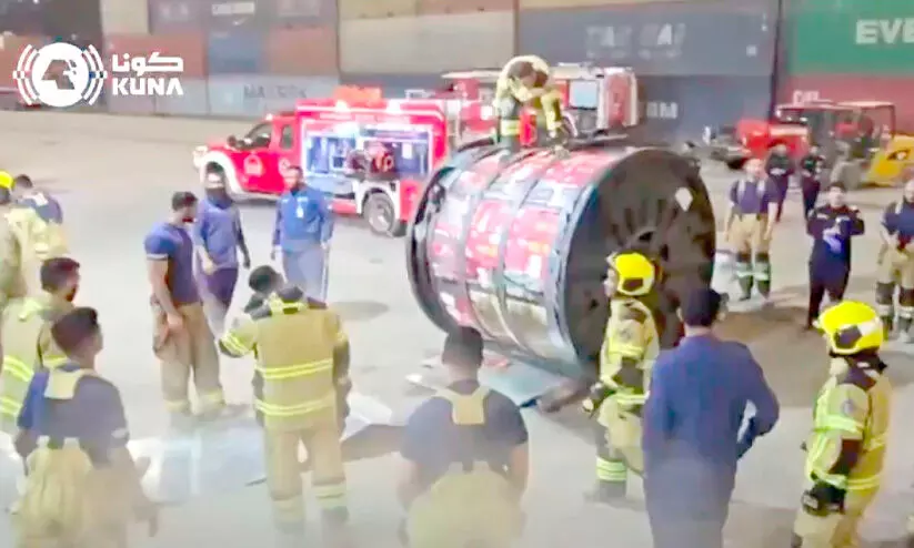 കേ​ബ്ൾ റീ​ലു​ക​ളി​ൽ ഒ​ളി​പ്പി​ച്ച്  മ​ദ്യം ക​ട​ത്താ​ൻ ശ്ര​മം; 3,591 കു​പ്പി മ​ദ്യം പി​ടി​ച്ചെ​ടു​ത്തു