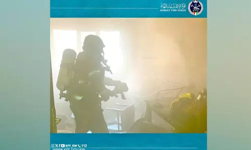 സാ​ൽ​മി​യ​യി​ൽ അ​പ്പാ​ർ​ട്മെ​ന്റി​ൽ തീ​പി​ടി​ത്തം