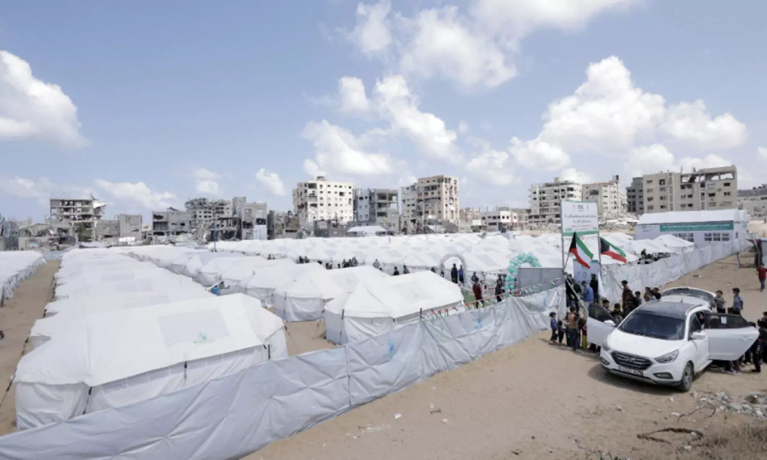 200 കു​ടും​ബ​ങ്ങ​ൾ​ക്ക് ആ​ശ്വാ​സം ഗ​സ്സ​യി​ൽ ക്യാമ്പൊ​രു​ക്കി ഐ.​ഐ.​സി.​ഒ