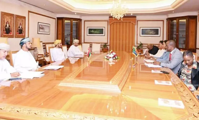 ഒമാനും ദക്ഷിണാഫ്രിക്കയും ഉഭയകക്ഷി സഹകരണം ചർച്ച ചെയ്തു