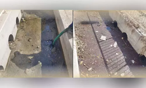 മ​ത്ര​യി​ൽ ഓ​വു​ചാ​ൽ ശു​ചീ​ക​ര​ണ കാ​മ്പ​യി​ൻ പു​രോ​ഗ​മി​ക്കു​ന്നു