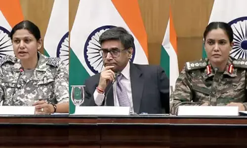 vyomika singh, vikram misri, sofiya khureshi