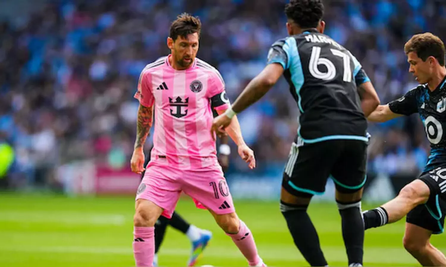 മെസ്സി ഗോളടിച്ചിട്ടും മയാമിക്ക് രക്ഷയില്ല; മിനസോട്ടയോട് വമ്പൻ തോൽവി