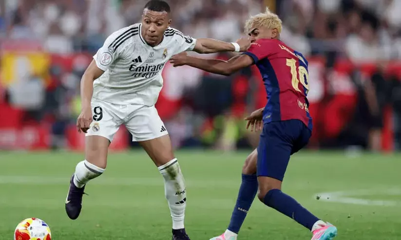 ഇന്ന് ഫൈനൽ എൽ ക്ലാസിക്കോ! കിരീടം ഉറപ്പിക്കാൻ ബാഴ്സ, കടം വീട്ടാൻ റയൽ; ഒളിമ്പിക് സ്റ്റേഡിയത്തിൽ തീപാറും ഇന്ന് ഫൈനൽ എൽ ക്ലാസിക്കോ! കിരീടം ഉറപ്പിക്കാൻ ബാഴ്സ, കടം വീട്ടാൻ റയൽ; ഒളിമ്പിക് സ്റ്റേഡിയത്തിൽ തീപാറും