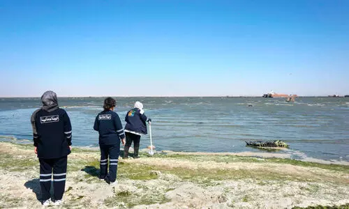 Environmental Public Authority officials conduct inspections at sea