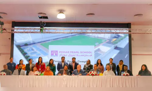 സ്റ്റേ​ഡി​യ​വും അ​ത്‍ല​റ്റി​ക് ട്രാ​ക്കും;​ സ്​​പോ​ർ​ട്സ് കോം​പ്ല​ക്സു​മാ​യി പൊ​ഡാ​ർ സ്കൂ​ൾ