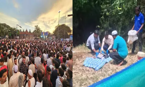 പള്ളിയിലെ ഖുർആൻ കോപ്പികൾ സമീപത്തെ വയലിൽ കത്തിക്കരിഞ്ഞ നിലയിൽ; പ്രതിഷേധവുമായി വിശ്വാസികൾ