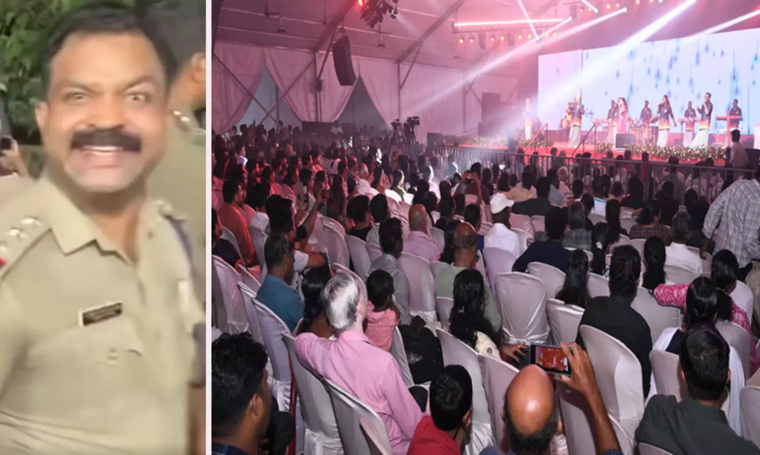 പെരിന്തൽമണ്ണയിൽ നിയമം കിറുകൃത്യം; കണ്ണൂരിൽ ബാധകമല്ല, രാത്രി 10മണി കഴിഞ്ഞും സർക്കാർ വാർഷിക പരിപാടി സജീവം