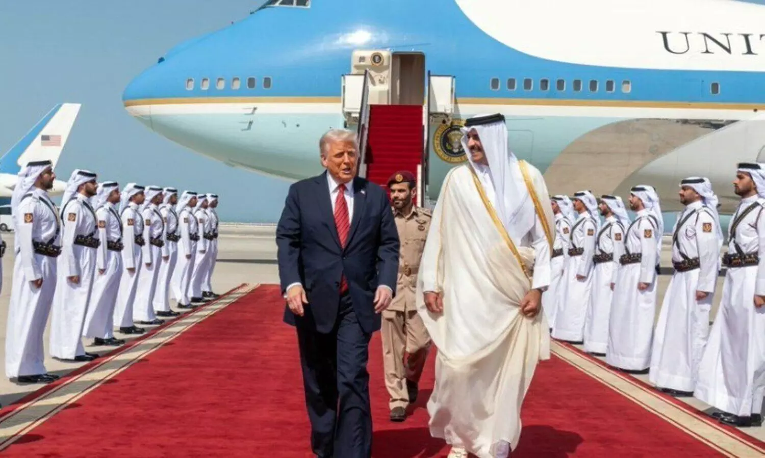അമേരിക്കൻ പ്രസിഡന്റ് ട്രംപ് ഖത്തറിൽ; സന്ദർശനം ഗസ്സ വെടിനിർത്തൽ ചർച്ച പുരോഗമിക്കുന്നതിനിടെ