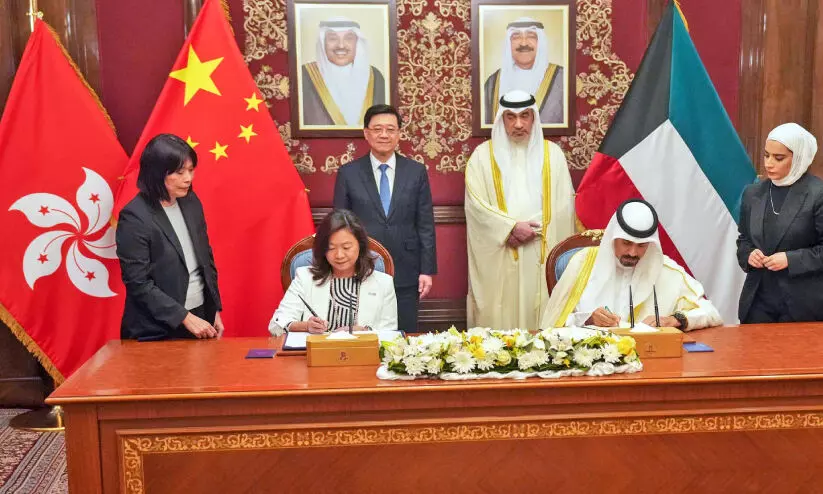 ഹോ​ങ്കോ​ങ്ങു​മാ​യി ബ​ന്ധം ശ​ക്തി​പ്പെ​ടു​ത്തി കു​വൈ​ത്ത്