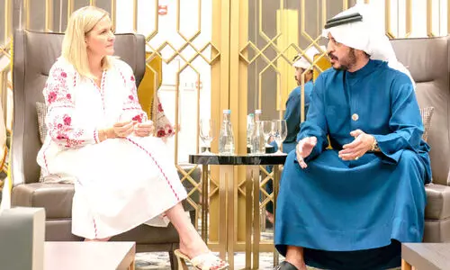 ജി.​സി.​സി ദേ​ശീ​യ ഒ​ളി​മ്പി​ക് ക​മ്മി​റ്റി പ്ര​സി​ഡ​ന്‍റു​മാ​രു​ടെ യോ​ഗ​ത്തി​ൽ പ​ങ്കെ​ടു​ത്ത് ശൈ​ഖ് ഖാ​ലി​ദ്