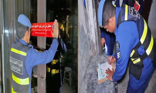 തീ​പി​ടി​ത്ത അ​പ​ക​ട​ങ്ങ​ൾ ചെ​റു​ക്ക​ൽ ക​ർ​ശ​ന പ​രി​ശോ​ധ​ന തു​ട​രു​ന്നു