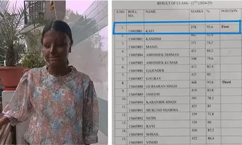 മൂന്നാം വയസിൽ ആസിഡ് ആക്രമണത്തിന് ഇര, പൊള്ളലേറ്റ് കാഴ്ച ശക്തി നഷ്ടപ്പെട്ടു; തളരാതെ പഠിച്ച് കാഫി നേടിയത് 12ാം ക്ലാസിലെ ഒന്നാം സ്ഥാനം