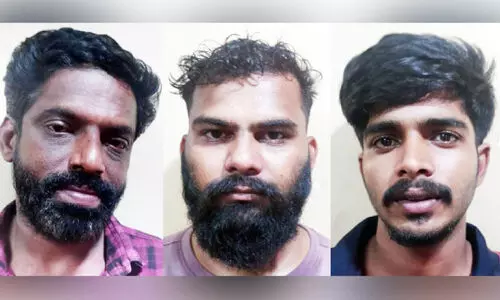 ബസ് തടഞ്ഞ്​ ഡ്രൈവർക്കുനേരെ വടിവാൾ വീശി: മൂന്ന് യുവാക്കൾ അറസ്റ്റിൽ