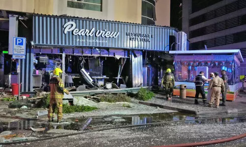 fire breaks out in restuarent