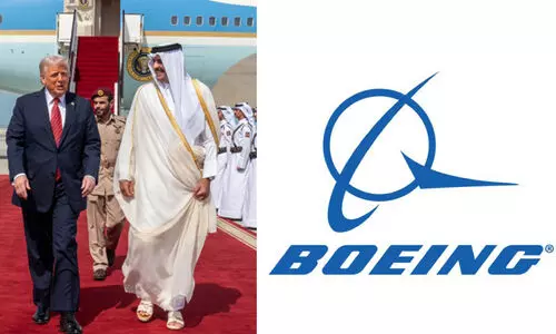 ട്രംപ് ഖത്തറിൽ; 20,000 കോടി ഡോളറിന്റെ ബോയിങ് കരാർ
