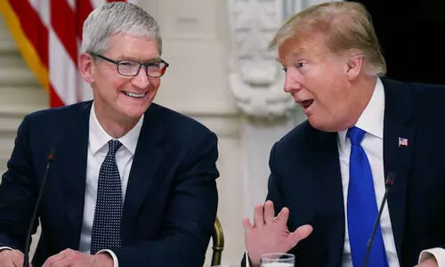 ഇന്ത്യയുടെ കാര്യം അവർനോക്കും; അവിടെ ഉൽപാദനം വേണ്ട -ആപ്പിളിനോട് ട്രംപ്