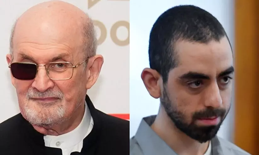 സൽമാൻ റുഷ്ദിയെ കുത്തിപ്പരിക്കേൽപ്പിച്ച കേസിലെ പ്രതിക്ക് 25 വർഷം ജയിൽ ശിക്ഷ; ആക്രമണത്തിൽ റുഷ്ദിക്ക് ഒരു കണ്ണിൻറെ കാഴ്ച നഷ്ടമായിരുന്നു സൽമാൻ റുഷ്ദിയെ കുത്തിപ്പരിക്കേൽപ്പിച്ച കേസിലെ പ്രതിക്ക് 25 വർഷം ജയിൽ ശിക്ഷ; ആക്രമണത്തിൽ റുഷ്ദിക്ക് ഒരു കണ്ണിൻറെ കാഴ്ച നഷ്ടമായിരുന്നു