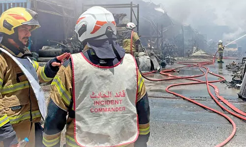 ഷാർജയിൽ ഓട്ടോ പാർട്സ് വെയർഹൗസിൽ തീപിടിത്തം ഷാർജയിൽ ഓട്ടോ പാർട്സ് വെയർഹൗസിൽ തീപിടിത്തം