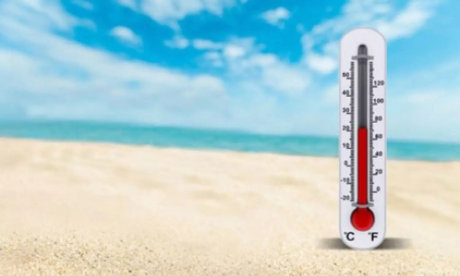 Northwesterly wind; no relief from the heat