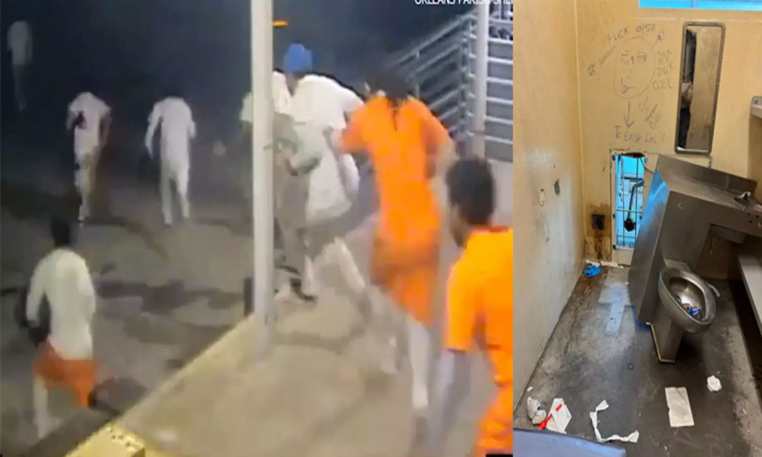 യു.എസിൽ ജയിലിന്റെ ടോയ്‍ലറ്റിൽ ദ്വാരമുണ്ടാക്കി   10 പ്രതികൾ തടവുചാടി