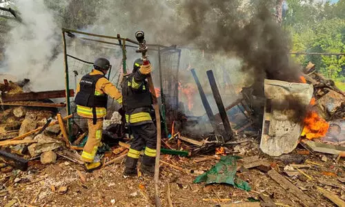 Drone attack in Ukraine