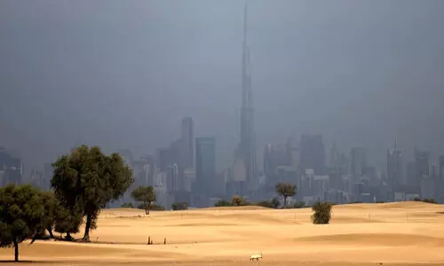 ചൂ​ട്​ കൂ​ടു​ന്നു; കൂ​ടെ പൊ​ടി​ക്കാ​റ്റും ഈ​ർ​പ്പ​വും