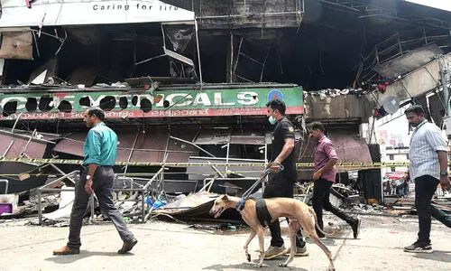 തീ വിഴുങ്ങിയ നഗരം; കനലടങ്ങാതെ മനുഷ്യരും