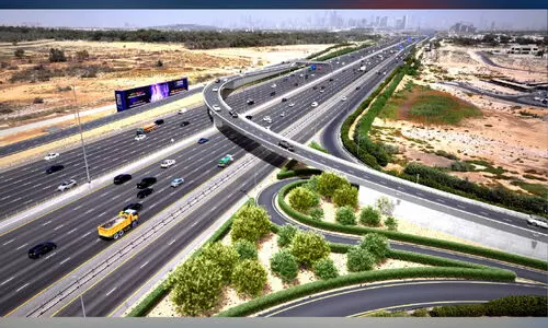 ദു​ബൈ-​അ​ൽ​ഐ​ൻ റോ​ഡി​ൽ​നി​ന്ന്​ നാ​ദ​ൽ ശി​ബ​യി​ലേ​ക്ക്​ പാ​ലം