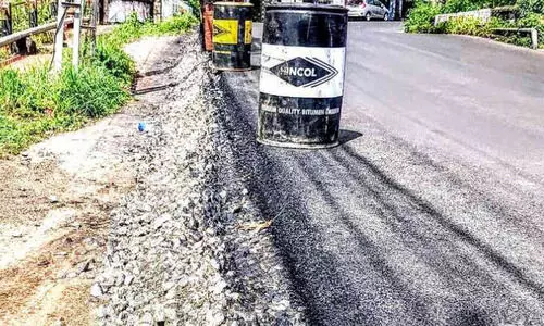 മാളയിൽ റോഡ് നവീകരണം അപകടക്കെണിയാകുന്നു