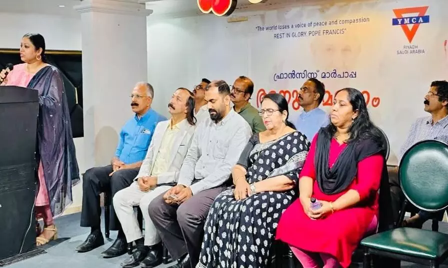 ഫ്രാൻസിസ് മാർപാപ്പയെ വൈ.എം.സി.എ റിയാദ് ഘടകം അനുസ്മരിച്ചു ഫ്രാൻസിസ് മാർപാപ്പയെ വൈ.എം.സി.എ റിയാദ് ഘടകം അനുസ്മരിച്ചു