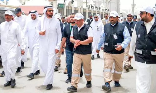 പു​ണ്യ​സ്ഥ​ല​ങ്ങ​ളി​ൽ ഒ​രു​ക്കം പൂ​ർ​ണം; ത​യാ​റെ​ടു​പ്പുകൾ പരിശോധിച്ച് ഹ​ജ്ജ്​ മ​​ന്ത്രി